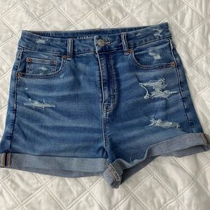 American Eagle Curvy Hi-Rise Shortie Shorts. Size 8